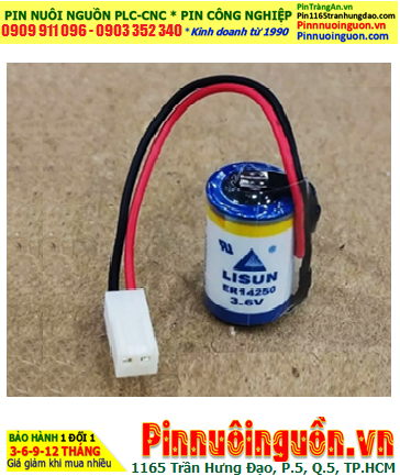 Lisun ER14250 (ZẮC CẮM); Pin nuôi nguồn Lisun ER14250 lithium 3.6v 1/2AA 1200mAh chính hãng