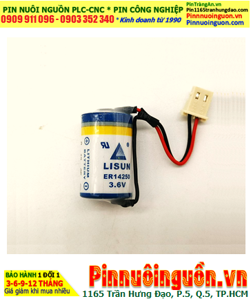 Lisun ER14250; Pin nuôi nguồn Lisun ER14250 lithium 3.6v 1/2AA 1200mAh (ZẮC CẮM) chính hãng