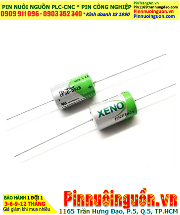 XENO XL-050F (chân trục hàn); Pin nuôi nguồn XENO XL-050F 3.6v 1/2AA 1200mAh _Xuất xứ Hàn Quốc