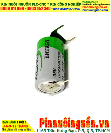 XENO XL-050F; Pin nuôi nguồn XENO XL-050F (CHÂN THÉP) 3.6v 1/2AA 1200mAh _Xuất xứ Hàn Quốc