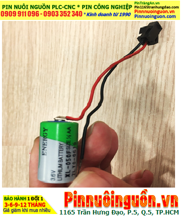 XENO XL-050F (ZẮC ĐEN); Pin nuôi nguồn XENO XL-050F lithium 3.6v 1/2AA 1200mAh _Xuất xứ Hàn Quốc