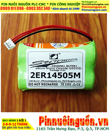 Sunmoon 2ER14505 (02 viên ghép đôi), Pin nuôi nguồn PLC Sunmoon 2ER14505 lithium 3.6v 3600mAh