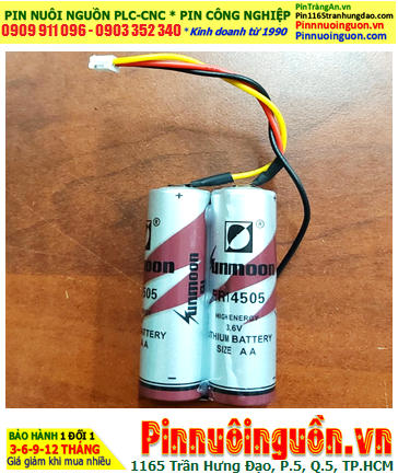 Sunmoon 2ER14505; Pin nuôi nguồn PLC Sunmoon 2ER14505 lithium 3.6v AA 5200mAh (2 VIÊN GHÉP ĐÔI)