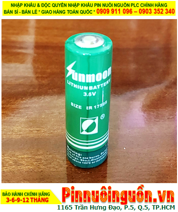 Sunmoon ER17505; Pin nuôi nguồn PLC Sunmoon ER17505 ER17505 LI/SOCl₂ BOBBIN 3.6v 3600mAh