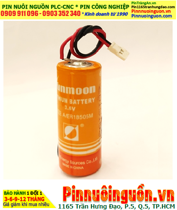 Sunmoon ER18505M; Pin nuôi nguồn PLC Sunmoon ER18505M lithium 3.6v 3200mAh