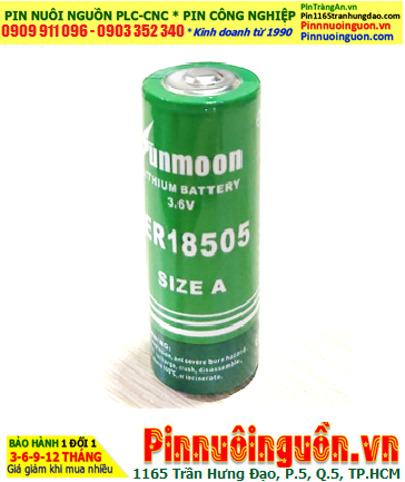 Sunmoon ER18505; Pin nuôi nguồn PLC Sunmoon ER18505 lithium 3.6v 4000mAh