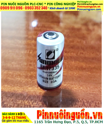 Sunmoon ER17335 _Pin nuôi nguồn PLC Sunmoon ER17335 lithium 3.6v 2/3A 2100mAh chính hãng