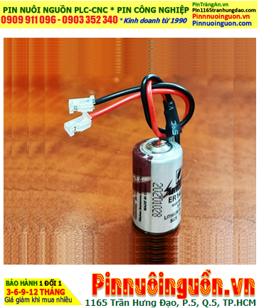 Sunmoon ER14250; Pin nuôi nguồn Sunmoon ER14250 lithium 3.6v 1/2AA 1200mAh (Loại có zắc CẮM)