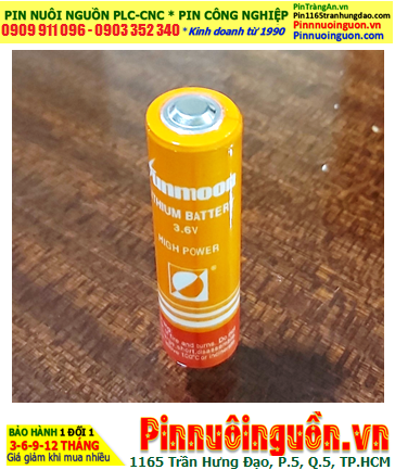 Sunmoon ER14505M; Pin nuôi nguồn Sunmoon ER14505M LI/SOCl₂ SPIRAL 3.6v AA 1800mAh chính hãng