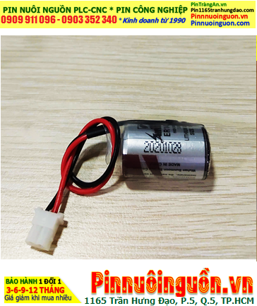 Sunmoon ER14250; Pin nuôi nguồn Sunmoon ER14250 lithium 3.6v 1/2AA 1200mAh (Loại có zắc CẮM)