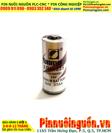 Sunmoon ER14335; Pin nuôi nguồn Sunmoon ER14335 lithium 3.6v 1650mAh 2/3AA chính hãng