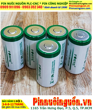 FORTE ER34615, Pin nuôi nguồn PLC FORTE ER34615 lithium Li-SOCl2 3.6v 19000mAh chính hãng