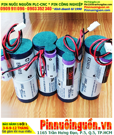 RAMWAY 2ER34615-1SPC1550 (3 viên kết như hình), Pin nuôi nguồn RAMWAY 2ER34615-1SPC1550 lithium 3.6V