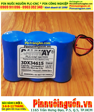 Ramway DX34615 (3 viên ghép với nhau), Pin nuôi nguồn Ramway 3DX34615 chính hãng
