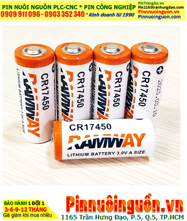 Ramway CR17450, Pin nuôi nguồn PLC Ramway CR17450 lithium 3v 2100mAh chính hãng