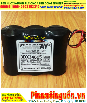 Ramway DX34615 (3 viên ghép với nhau), Pin nuôi nguồn Ramway 3DX34615 chính hãng