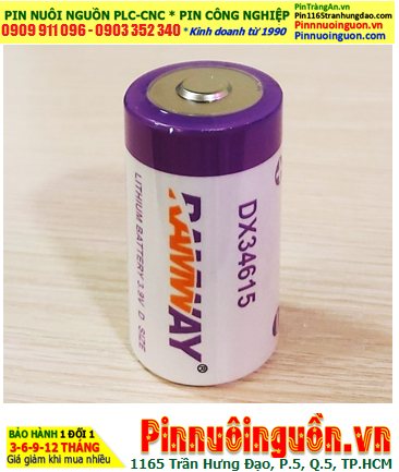 RAMWAY DX34615, Pin nuôi nguồn PLC RAMWAY DX34615 lithium 3.9v 16600mAh chính hãng