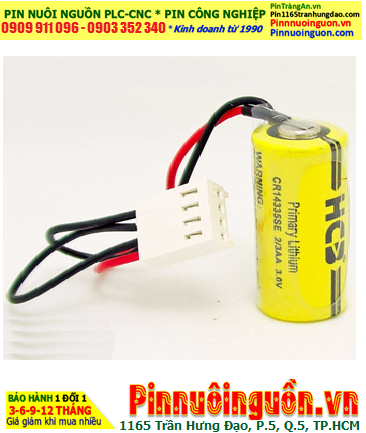 Pin HCB CR14335SE, Pin nuôi nguồn PLC HCB CR14335SE lithium 3V 2/3AA chính hãng