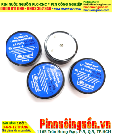 Sonnecell SL-386; Pin nuôi nguồn Sonnecell SL-386 (ER32L100) lithium 3.6v 1/6D 1700mAh _Xuất xứ Đức