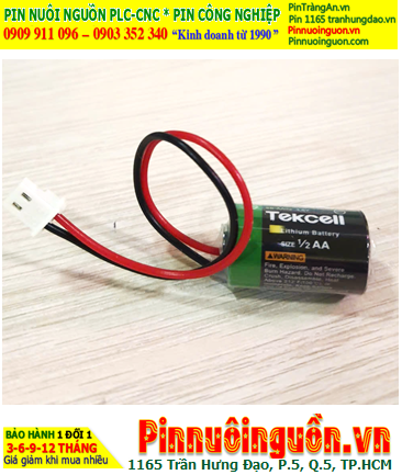 Tekcell SB-AA02 (ZẮC CẮM); Pin Lập trình KTS DELTA Tekcell SB-AA02 lithium 3.6v 1/2AA 1200mAh chính hãng