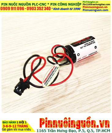 EVE ER14250 (Zắc PLC DF1.35-2P); Pin nuôi nguồn EVE ER14250 lithium 3.6v 1/2AA 1200mAh chính hãng
