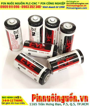EVE ER14335; Pin nuôi nguồn EVE ER14335 lithium 3.6v 2/3AA 1650mAh chính hãng