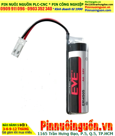 Pin ER14505 _Pin EVE ER14505; Pin nuôi nguồn EVE ER14505 lithium 3.6v AA 2600mAh (Dây Zắc cắm)