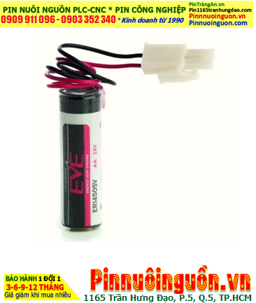 Pin ER14505 _Pin EVE ER14505; Pin nuôi nguồn EVE ER14505 lithium 3.6v AA 2600mAh (Dây Zắc cắm)
