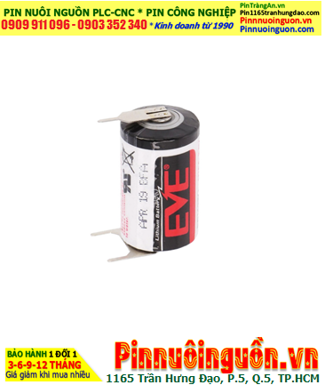 EVE ER14250 (thép hàn 3 chấu), Pin nuôi nguồn EVE ER14250 lithium 3.6v 1200mAh 1/2A chính hãng