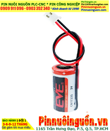 EVE CR17335 (Dây zắc trắng) _Pin nuôi nguồn EVE CR17335 Lithium 3v 2/3A 1500mAh chính hãng
