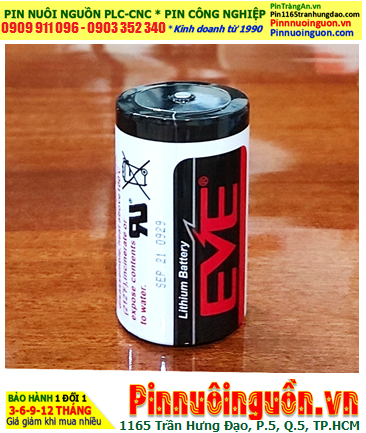 EVE ER26500; Pin nuôi nguồn PLC EVE ER26500 lithium 3.6v C 8500mAh (26mmx50mm) chính hãng