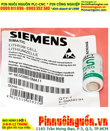 Pin 6ES5980-OMA11; Pin nuôi nguồn Siemens 6ES5980-OMA11  lithium 3.6v _xuất xứ Pháp