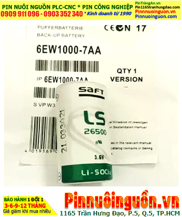 Siemens 6EW1000-7AA; Pin nuôi nguồn PLC Siemens 6EW1000-7AA lithium 3.6v 8500mAh _France