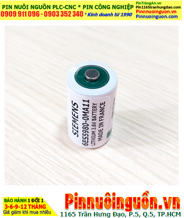 SIEMENS 6ES5980-0MA11, Pin SIEMENS 6ES5980-0MA11 Lithium 3,6V 1/2AA 1200mAh chính hãng _Xuất xứ PHÁP