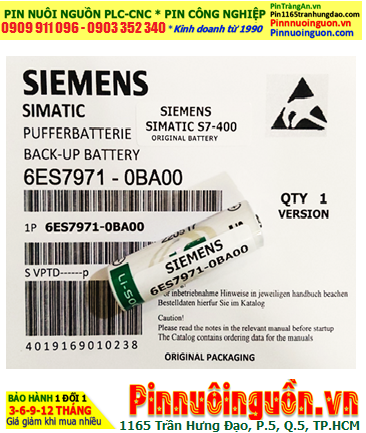 Siemens 6ES7971-0BA00, Pin nuôi nguồn Siemens 6ES7971-0BA00 lithium 3,6v AA 2400mAh _Xuất xứ PHÁP