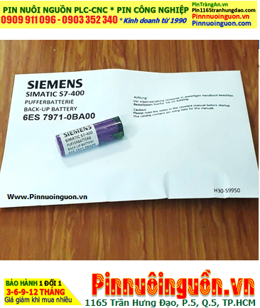 Siemens 6ES7971-0BA00, Pin nuôi nguồn Siemens 6ES7971-0BA00 lithium 3,6v AA 2400mAh _Xuất xứ ĐỨC