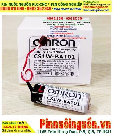 Omron CS1W-BAT01; Pin nuôi nguồn Omron CS1W-BAT01 lithium 3.6v A 2700mAh, Xuất xứ Nhật