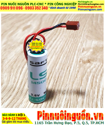 Saft LS17500 (Zắc VTC); Pin nuôi nguồn PLC Saft LS17500 lithium 3.6v A 3600mAh _Xuất xứ Pháp