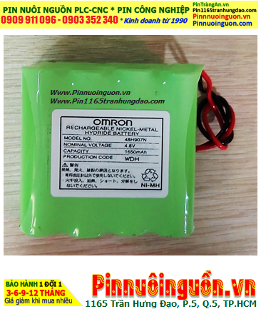 OMRON 48H907N; Pin nuôi nguồn PLC OMRON 48H907N _Pin sạc NiMh 4.8v 1650mAh /Xuất xứ NHẬT