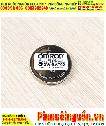 OMRON CP2W-BAT02, Pin nuôi nguồn PLC OMRON CP2W-BAT02 lithium 3V chính hãng /Xuất xứ Indonesia