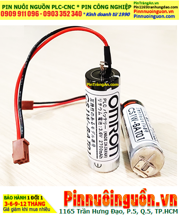 Omron CS1W-BAT01; Pin nuôi nguồn Omron CS1W-BAT01 lithium 3.6v A 2700mAh CHUẨN EU_Xuất xứ NHẬT