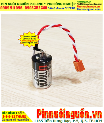 Pin OMRON CQM1H; Pin CQM1H; Pin nuôi nguồn OMRON CQM1H lithium 3.6v 1/2AA 1100mAh _Xuất xứ Nhật