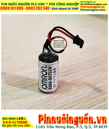Omron R88A-BAT01W, Pin nuôi nguồn PLC Omron R88A-BAT01W lithium 3.6v 1000mAh, Xuất xứ NHẬT