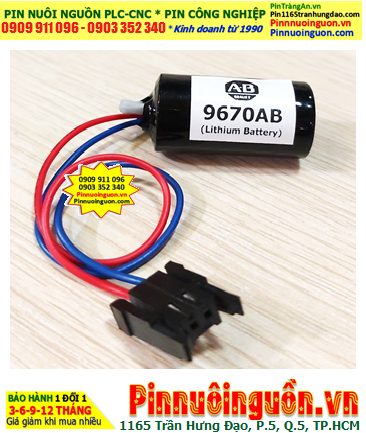 Allen Bradley B9670AB; Pin nuôi nguồn B9670AB lithium 3.0v 2/3A 1800mAh chính hãng, Xuất xứ NHẬT