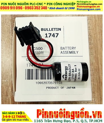Allen Bradely 1747-BA; Pin nuôi nguồn Allen Bradley AB 1747-BA lithium 3v 950mAh _Made in Japan