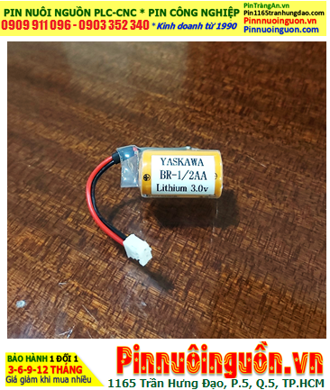 Yaskawa BR-1/2AA, Pin nuôi nguồn PLC Yaskawa BR-1/2AA lithium 3V chính hãng /Xuất xứ NHẬT