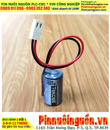 Tekcell SB-AA02 (Zắc 2510F); Pin nuôi nguồn PLC Tekcell SB-AA02 lithium 3.6v 1/2AA 1200mAh, Xxứ Hàn Quốc