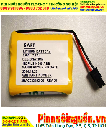 ABB Robots 1S3PLS14500, Pin nuôi nguồn ABB Robots 1S3PLS14500 lithium 3.6v 7800mAh /Xuất xứ PHÁP