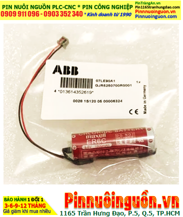 ABB GJR5250700R0001 07LE90 Pin nuôi nguồn ABB Robots lithium 3.6v 2750mAh chính hãng /Xuất xứ NHẬT