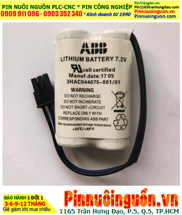 ABB 3HAC044168-001; Pin nuôi nguồn ABB 3HAC044168-001 lithium 7.2v 3600mAh chính hãng _Xuất xứ Pháp
